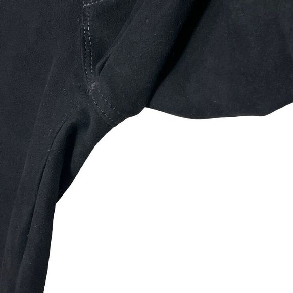 MOTHER High Waist Looker Jeans Black Suede Women’s Size 24 Stretch Skinny Fit - Picture 5 of 13